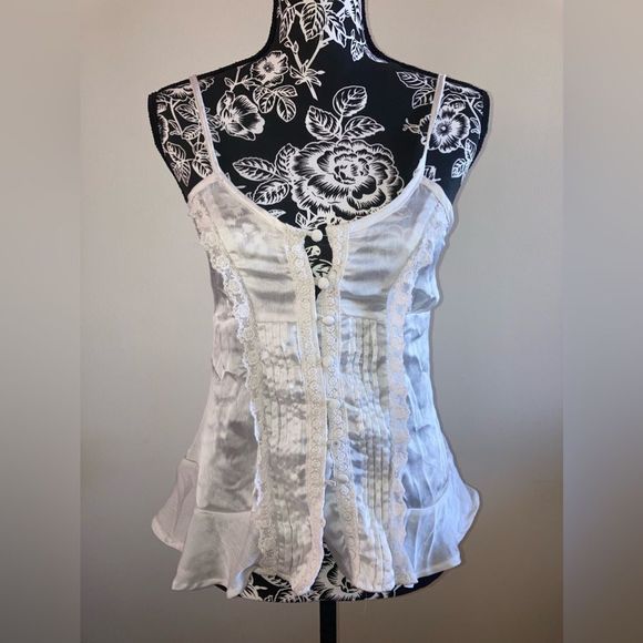 Paper tee Tanktop Lace Floral Formal Casual - Picture 1 of 7